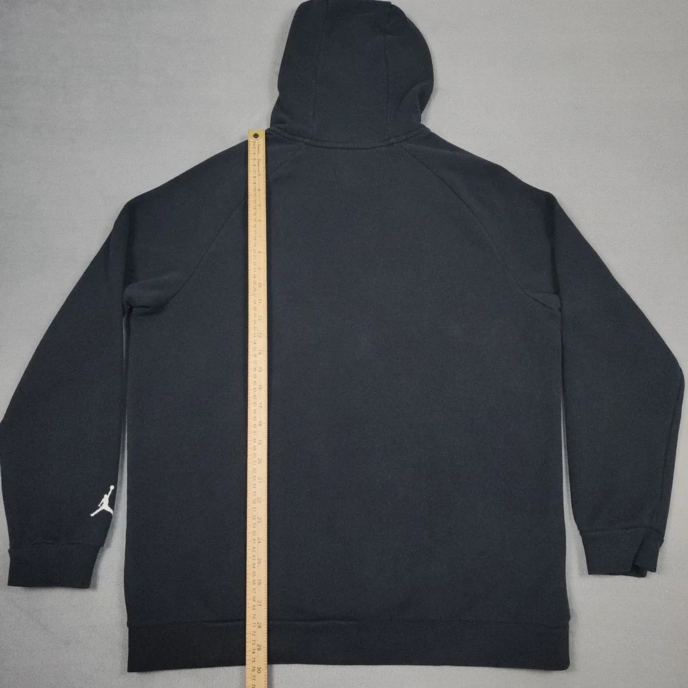 Air Jordan Jumpman Chimney Hoodie Mens M Black Christmas Holiday Sweatshirt